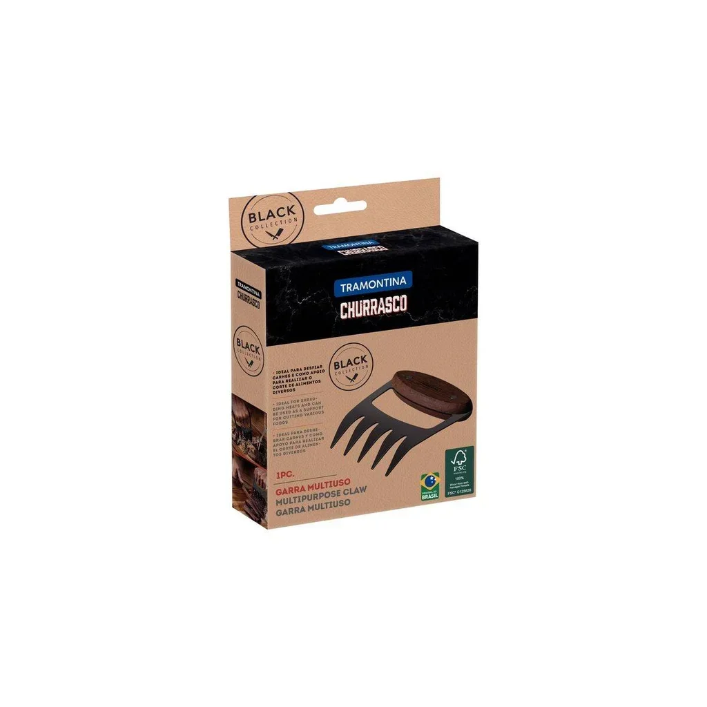 Meat claw bear stainless steel wood Tramontina shred pork BBQ pulled pork shredding fork