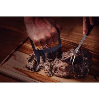 Meat claw bear stainless steel wood Tramontina shred pork BBQ pulled pork shredding fork