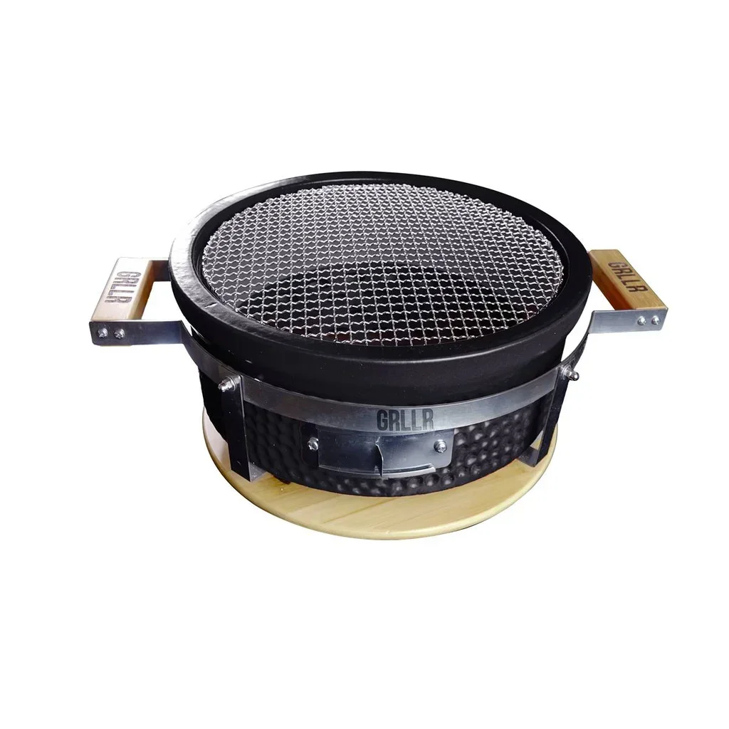 Parrilla de Mesa Japonesa Shichirin Negro Tokyo - Barbacoa Compacta Cerámica 45 cm