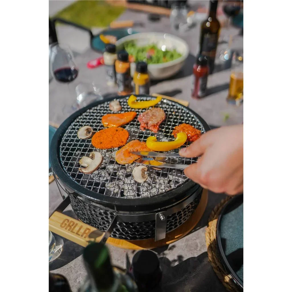 Gril de table japonais Shichirin noir Tokyo - Barbecue compact céramique 45 cm
