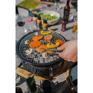 Gril de table japonais Shichirin noir Tokyo - Barbecue compact céramique 45 cm