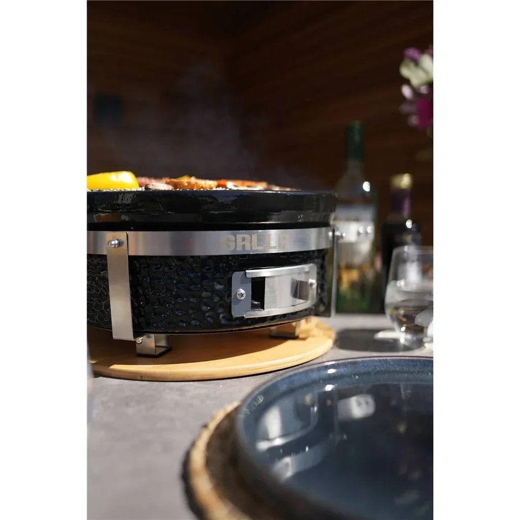 Gril de table japonais Shichirin noir Tokyo - Barbecue compact céramique 45 cm