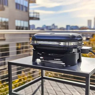 Weber Lumin Compact Grill Eléctrico Barbacoa de Mesa 315°C 5 Modos de Cocción Potente