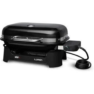 Weber Lumin Compact Grill Eléctrico Barbacoa de Mesa 315°C 5 Modos de Cocción Potente