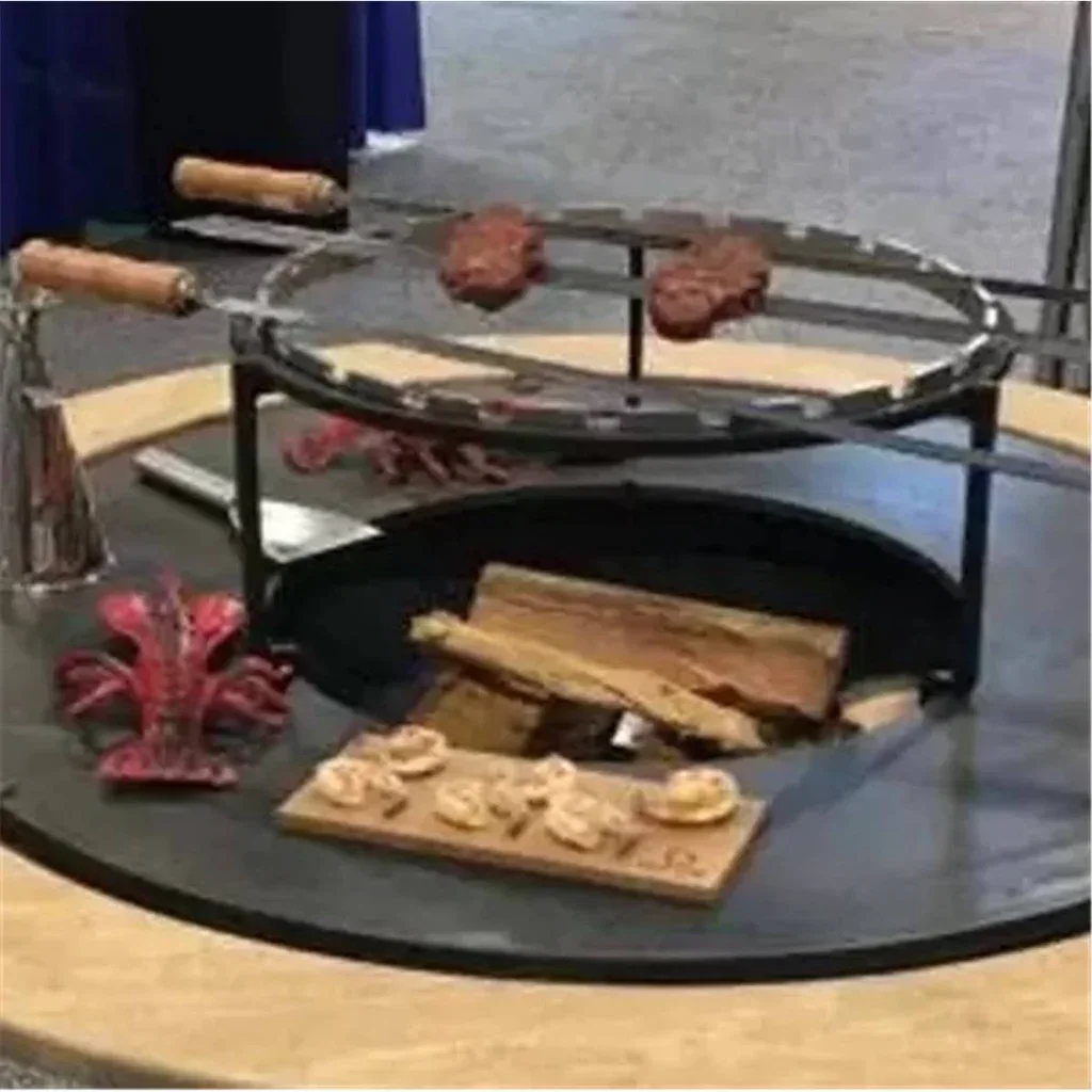 Parrilla central 45 cm para barbacoa de brochetas pinchos