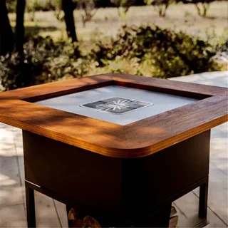 Rejilla Parrilla Brasero Krak Mistral 25x25 cm Acero Inoxidable BBQ