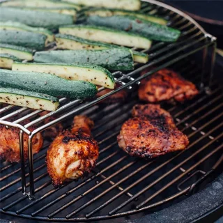 Parrilla de cocción extensible acero inoxidable Kamados Big Joe 50-65cm