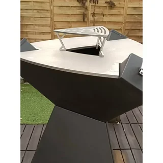 Piastra grill plancha in ghisa acciaio 6mm compatibile O800 01000