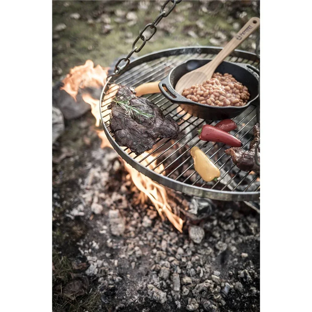 Parrilla Redonda 50cm para Trípode Petromax - BBQ Colgante Portátil