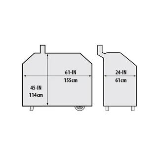 Funda para barbacoa de pellets Broil King Regal 500 protección UV premium