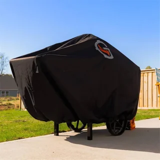 Copertura Protettiva Barbecue Kamado Ghisa Goldens Carrello Griglia Ripiani 147x66x122cm