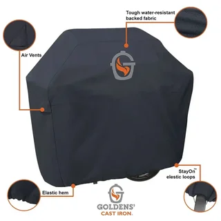 Copertura Protettiva Barbecue Kamado Ghisa Goldens Carrello Griglia Ripiani 147x66x122cm