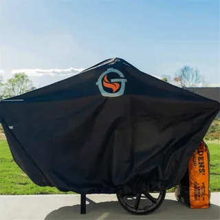 Copertura Protettiva Barbecue Kamado Ghisa Goldens Carrello Griglia Ripiani 147x66x122cm