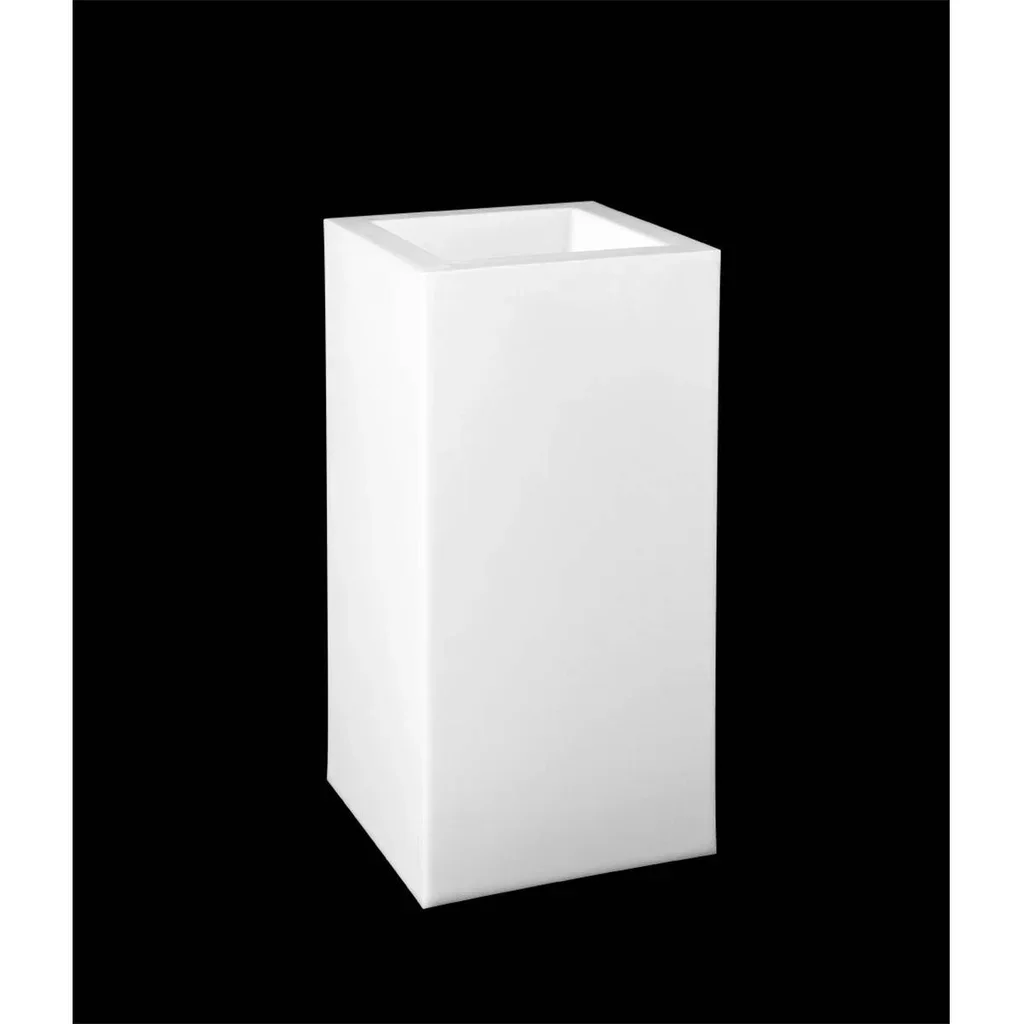 Macetero Iluminado Belami 80cm con LED sobre Ruedas - Diseño Nómada Francés