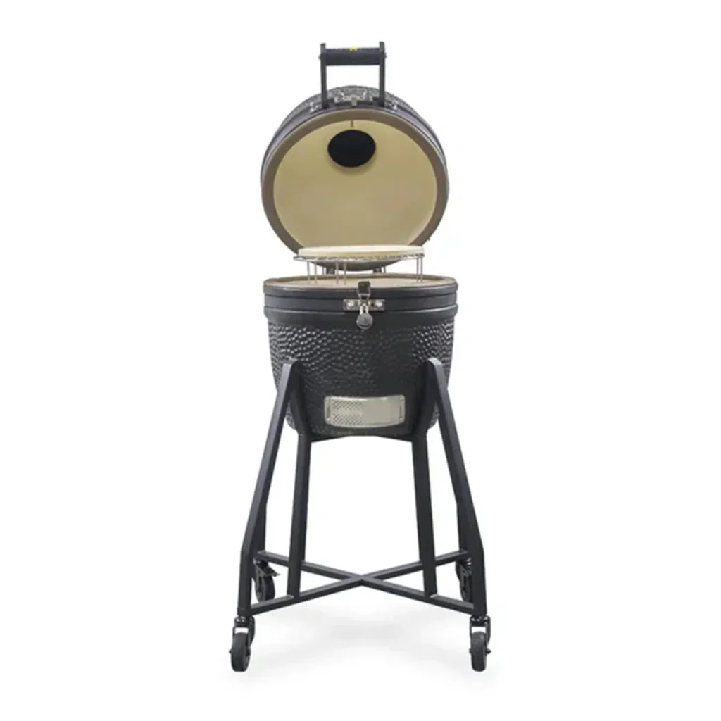 Barbacoa kamado cerámica compacta 16 pulgadas negro mate Grllr Ember