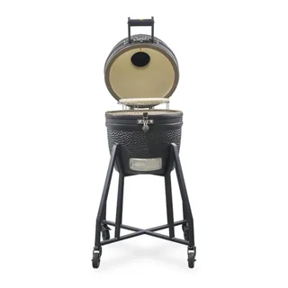 Barbacoa kamado cerámica compacta 16 pulgadas negro mate Grllr Ember
