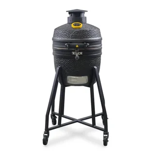 Barbacoa kamado cerámica compacta 16 pulgadas negro mate Grllr Ember