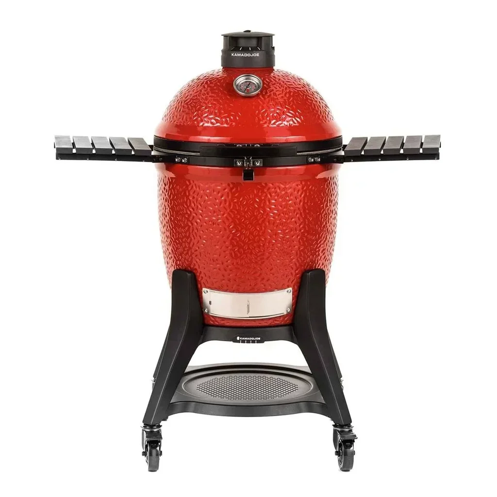 Kamado Joe Classic Joe III - Barbacoa Cerámica Premium 18 pulgadas con Sistema Divide & Conquer y Cámara SlōRoller