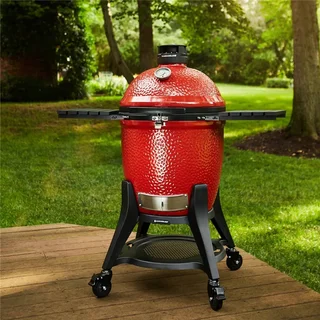 Kamado Joe Classic Joe III - Barbacoa Cerámica Premium 18 pulgadas con Sistema Divide & Conquer y Cámara SlōRoller