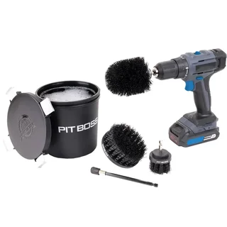 Kit 3 Cepillos Limpieza Barbacoa BBQ Pit Boss Taladro Inalámbrico