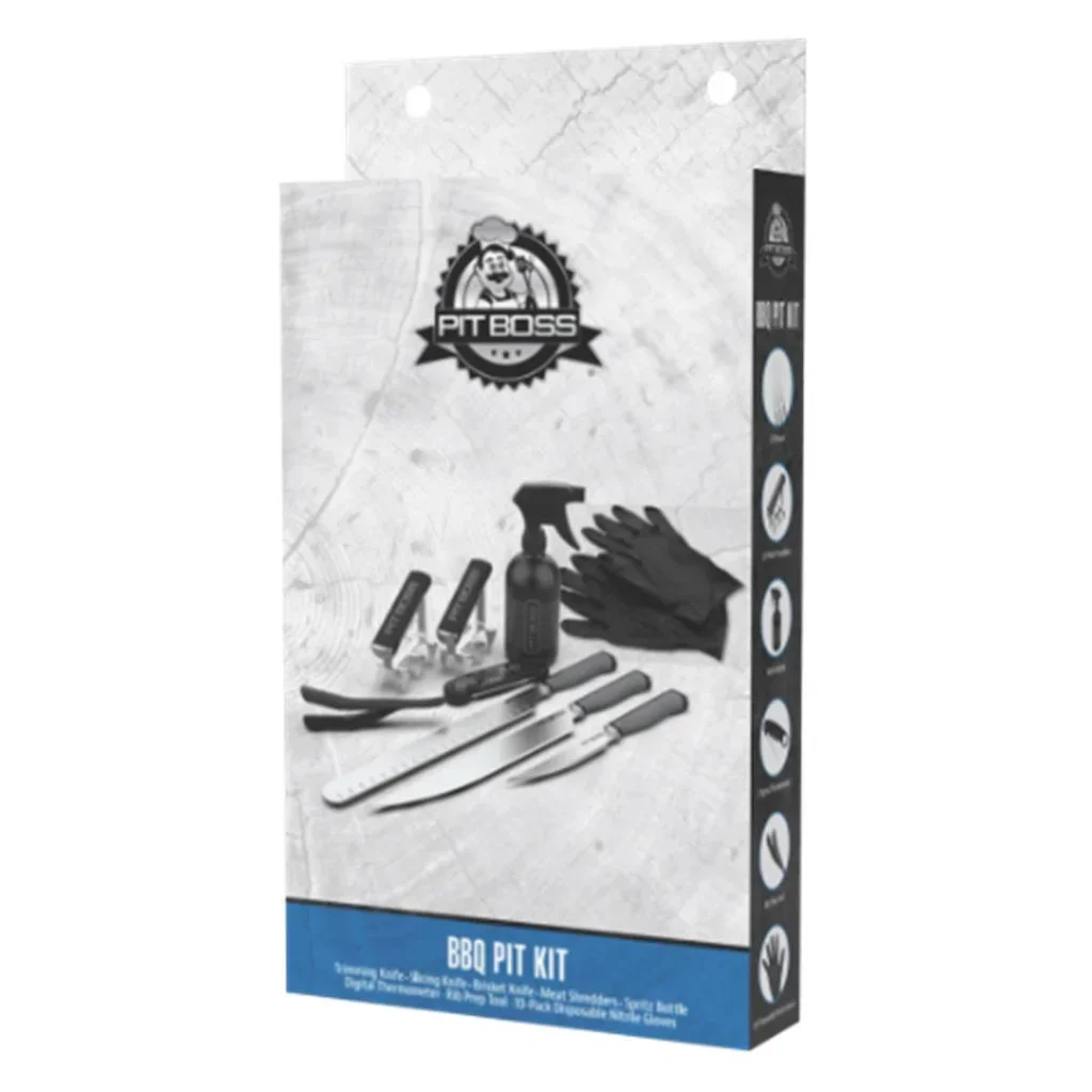 Kit Completo Accesorios Barbacoa Pit Master Pit Boss Cuchillos Termómetro Garras