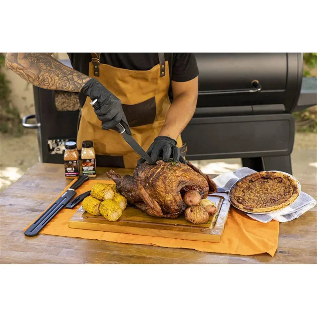 Kit complet accessoires barbecue Pit Master Pit Boss couteaux thermomètre griffes