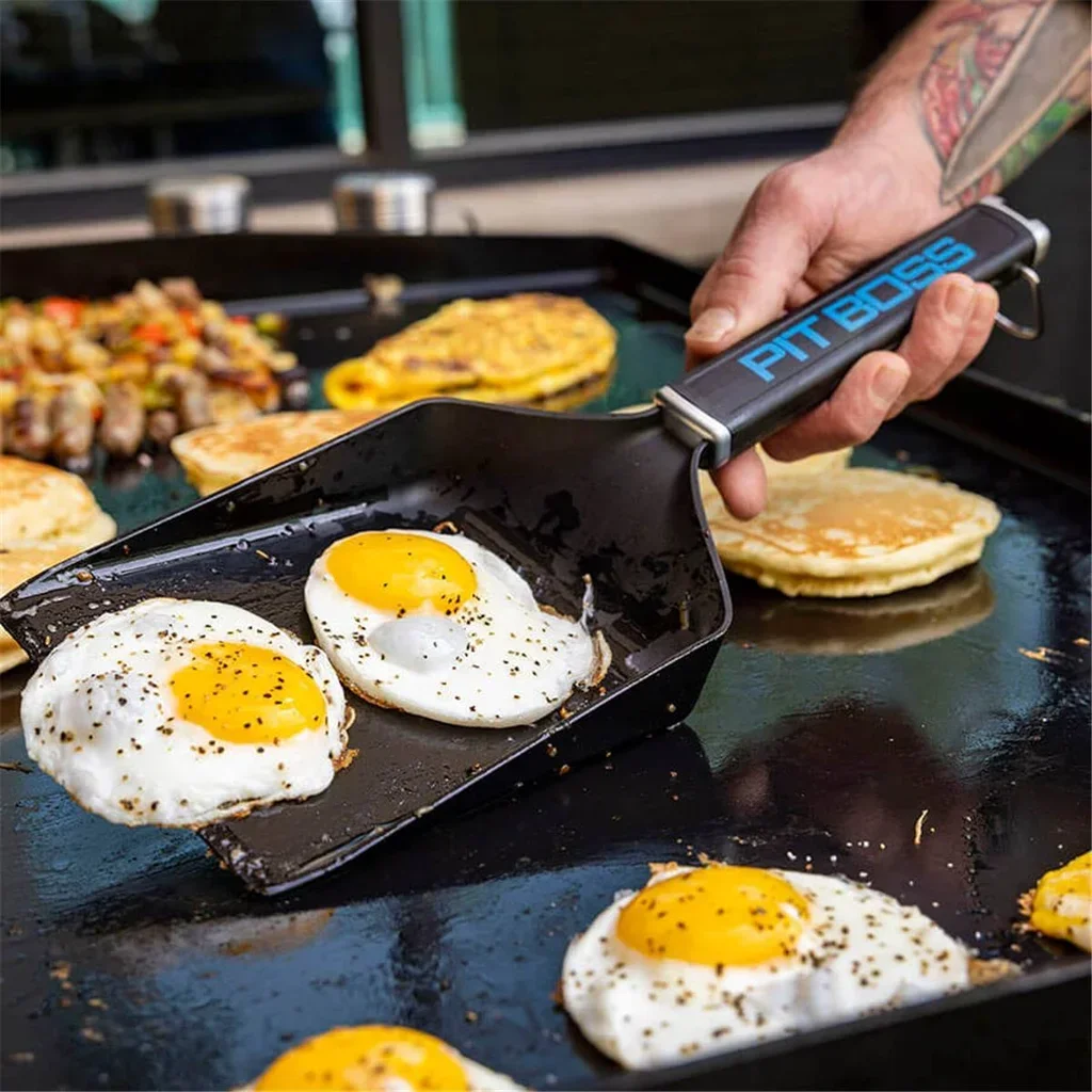 Kit pancake colazione piastra Pit Boss stampi spatola distributore