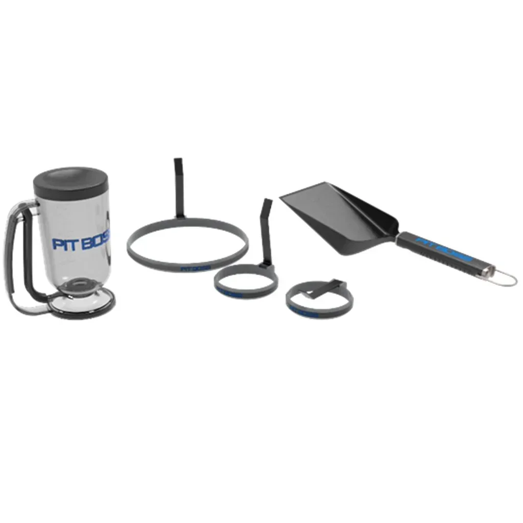 Pit Boss Frühstücks-Plancha Pfannkuchen-Set Formen Spatel Teigspender