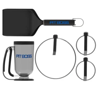 Kit pancake colazione piastra Pit Boss stampi spatola distributore