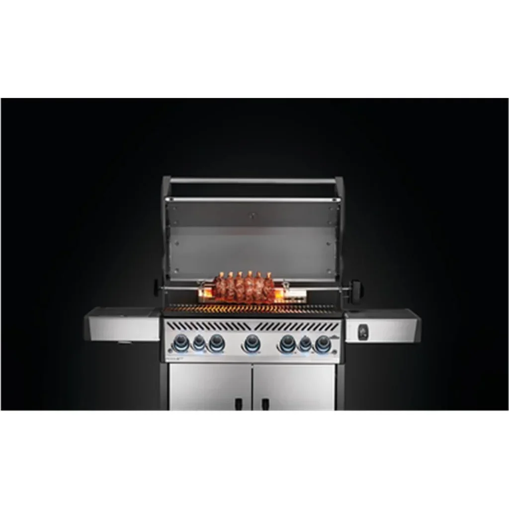 Kit Asador Rotatorio Barbacoa Gas Napoleon Freestyle 365 425 Acero Inoxidable con Motor