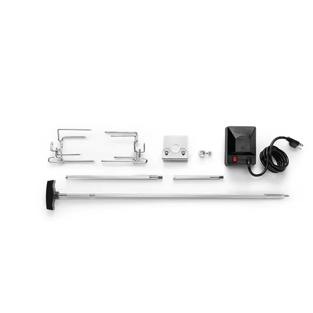Kit Asador Rotativo Barbacoa Gas Napoleon Rogue 365 425 525 Acero Inoxidable