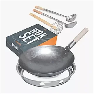 Kit Wok Monolith Completo per Barbecue Kamado - 4,5kg