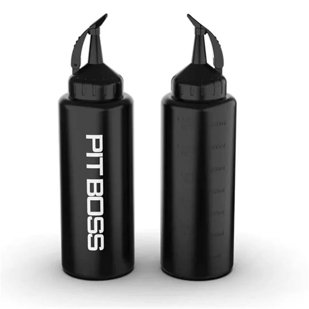 Set de 2 Botellas Exprimibles Pit Boss 355ml para Salsas y Aceites
