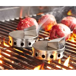 Set de 2 bandejas ahumadoras BBQ Steven Raichlen para pellets y virutas de madera