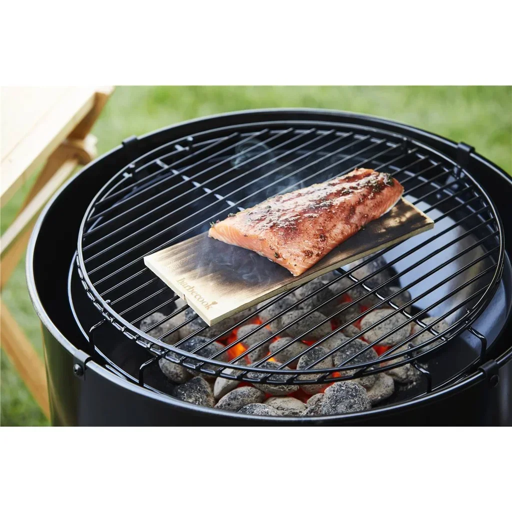 2er Set Buchenholz Räucherbretter für Grill BBQ 30x14cm