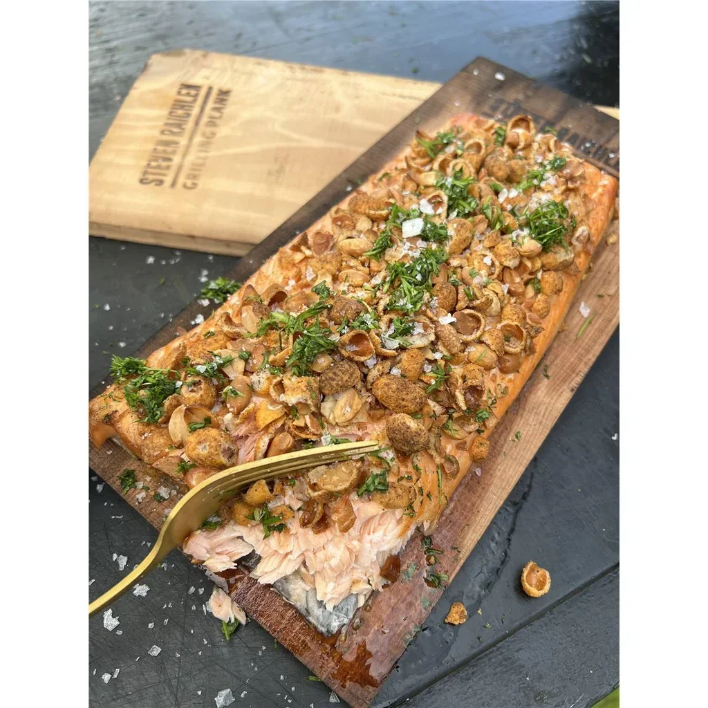 Tablas de Cedro para Barbacoa Steven Raichlen - Pack 2 Madera Natural 21cm Ahumar