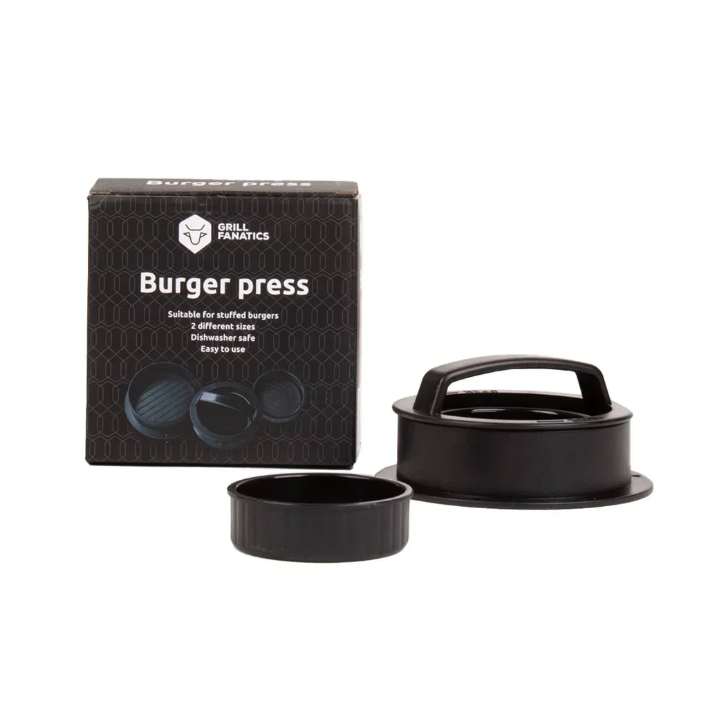 Prensa para hamburguesas de hierro fundido juego de 2 tamaños para hamburguesas caseras profesionales