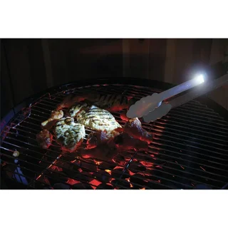 Pinzas cocina LED Steven Raichlen 51cm acero inoxidable barbacoa noche