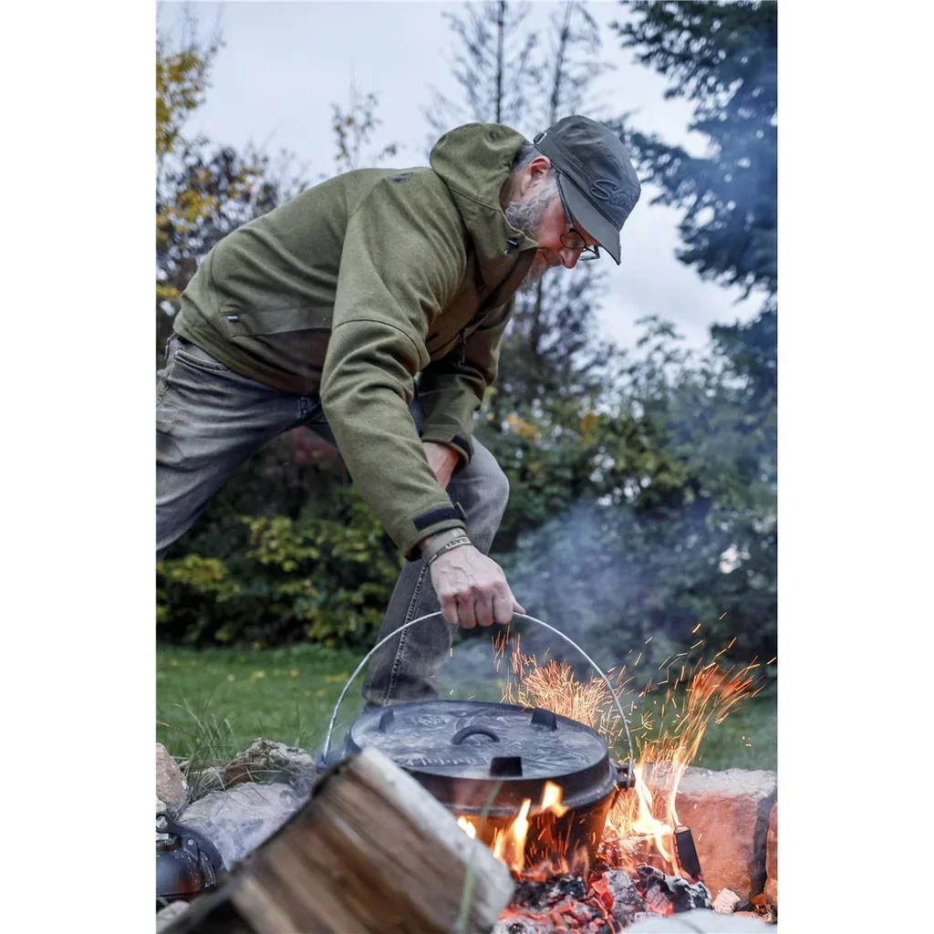 Petromax FT12 Cast Iron Dutch Oven 10.8L for Traditional Fire or Oven Cooking