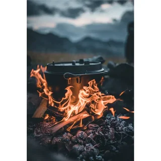 Petromax FT9 Olla de Hierro Fundido 7,5L Cocción Lenta Estufa Fuego Horno