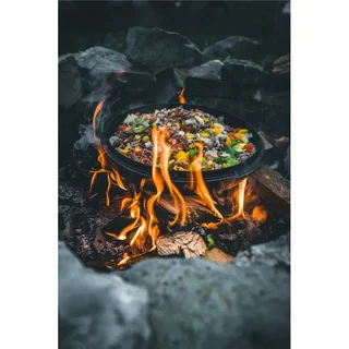 Petromax FT9 Olla de Hierro Fundido 7,5L Cocción Lenta Estufa Fuego Horno