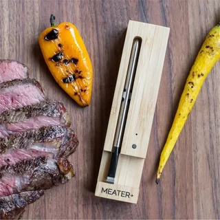 Meater Plus - Kabelloses Bluetooth Fleischthermometer für Grill mit 50m Reichweite Smart Sonde und iOS Android App