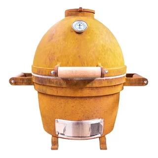 Mini Kamado Goldens Little Brother Barbacoa Hierro Fundido Natural Compacto 36 cm USA