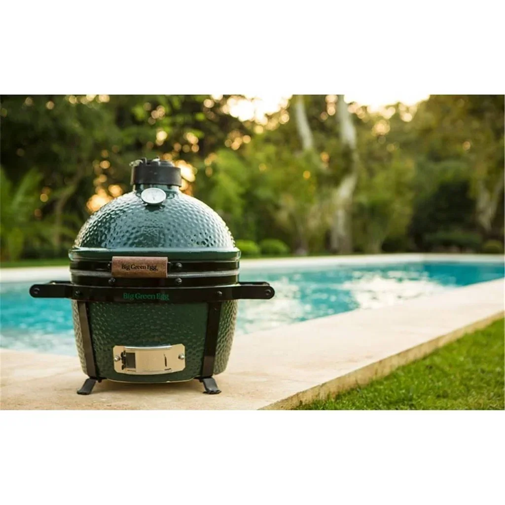 MiniMax Big Green Egg - Parrilla Kamado con Cesta de Cocción