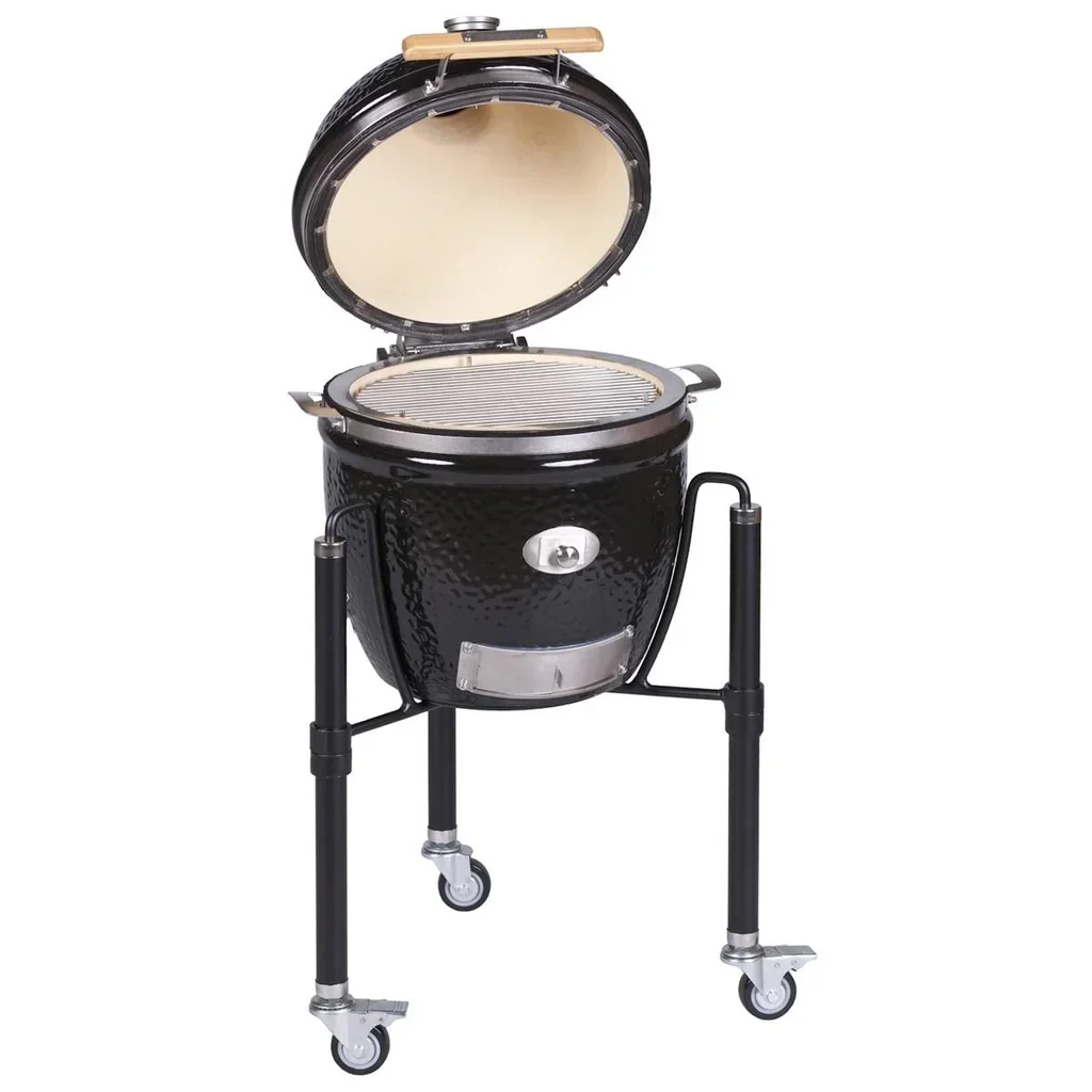 Monolith JUNIOR Pro 2.0 Negro - Barbacoa Kamado con Carro Serie 2