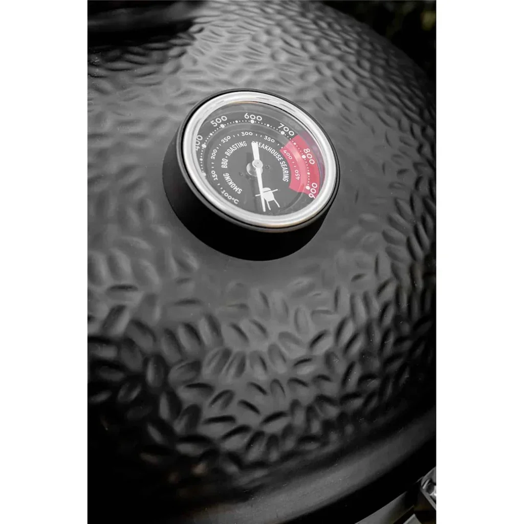 Monolith Kamado AVANTGARDE CLASSIC Freestanding - Premium Matte Black Ceramic BBQ Grill 44 cm for 10 People