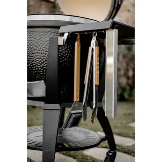 Monolith Kamado AVANTGARDE LeCHEF Negro Mate con Carrito de Transporte - Barbacoa de Cerámica Premium 52 cm