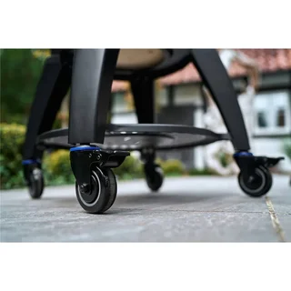 Monolith Kamado AVANTGARDE LeCHEF Negro Mate con Carrito de Transporte - Barbacoa de Cerámica Premium 52 cm