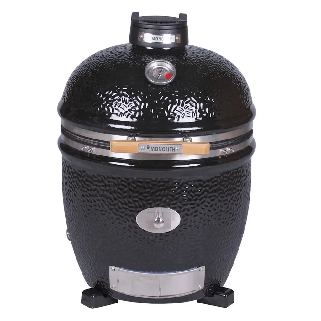 Monolith Kamado TWO 66 Negro - Barbacoa Cerámica Premium 52cm
