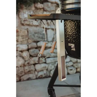 Monolith Kamado TWO 66 Negro con carrito, funda y piedra para pizza